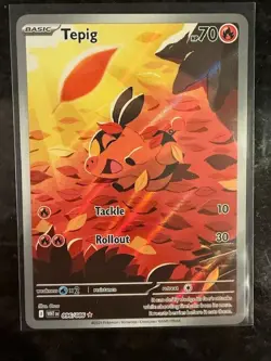 Pokemon Tepig - IR White Flare 096/086 - NM - Image 1