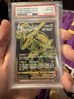 2022 POKEMON SW/SH RAYQUAZA VMAX 2022 SILVER TEMPEST TG29/TG30 PSA 10 GEM MINT - Image 1
