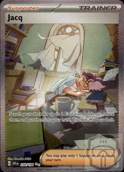 Jacq 250/198 Special Illustration Rare Scarlet & Violet Pokemon Holo NM/M - Image 3