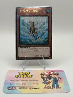 Treeborn Frog 1st Edition Quarter Century Secret Rare NM RA03-EN161 Yu-Gi-Oh - Image 2
