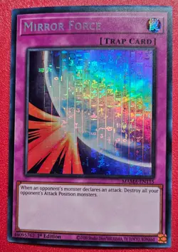 1x Yu-Gi-Oh! Mirror Force - MAMA-EN115 - Secret Pharaoh Rare - 1st Edition - NM - Image 1