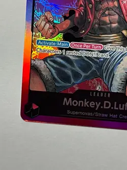 Monkey.D.Luffy ST01-001 Pre-Errata Starter Deck 1 Straw Hat Crew Foil - Image 4