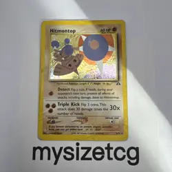 Pokemon TCG Hitmontop 3/75 Neo Discovery Holo Rare Card Unlimited WOTC - Image 1