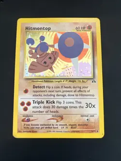 Pokemon TCG Hitmontop Neo Discovery Holo Card 3/75 - Image 1