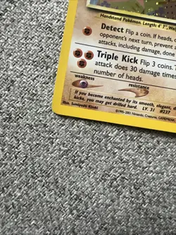 Pokemon TCG Hitmontop Neo Discovery Holo Card 3/75 - Image 2