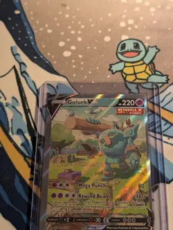 Golurk V (Alternate Full Art) 182/203 SWSH07: Evolving Skies Holo NM Pokemon TCG - Image 2