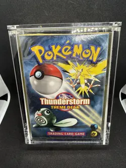 1999 Pokemon Thunderstorm Theme Deck Factory Sealed WOTC with Acrylic case - Image 1