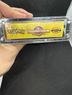 1999 Pokemon Thunderstorm Theme Deck Factory Sealed WOTC with Acrylic case - Image 3