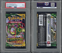 Pokemon Evolving Skies Rayquaza Art Authentic Sealed Booster Pack PSA 9 Mint - Image 3