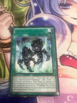 FIRES OF DOOMSDAY GREEN RARE SPANISH DL15-EN014 SP014 NEAR MINT YUGIOH - Image 1