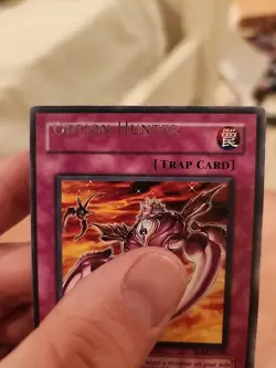 Option Hunter - Rare Foil - Yugioh Trap Card - **MISPRINT** - Image 3