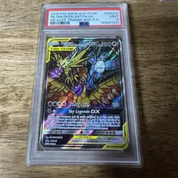 PSA 9 2019 Moltres Zapdos Articuno GX SM210 Full Art SM Black Star Promo - Image 1