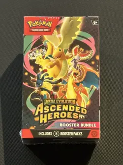 Pokemon TCG: Mega Evolution Ascended Heroes FACTORY SEALED Booster Bundle - Image 1