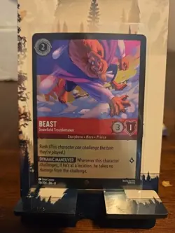 Disney Lorcana Winterspell Beast Snowfield Troublemaker Cold Foil 118/204 NM - Image 1