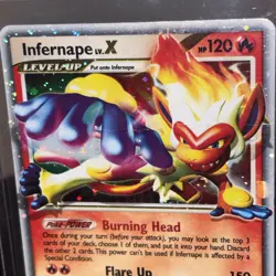 Pokemon Card: Infernape LV.X DP10 Diamond & Pearl Promo Ultra Rare! EX - Image 2