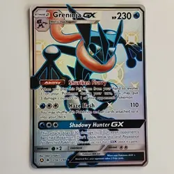 Pokemon Greninja GX SV56/SV94 Shiny Holo Rare Full Art Hidden Fates Card Mint - Image 1