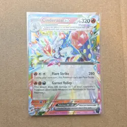 Pokemon TCG Cinderace EX 038/217 Ascended Heroes Double Rare NM Card - Image 1