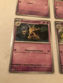 Lot of 4 Abra and Kadabra Pokemon Cards - Image 4