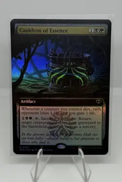 Cauldron of Essence (Extended Art) 347 NM FOIL Secrets of Strixhaven MTG B - Image 1