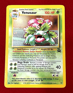 Pokemon card Pokemon VENUSAUR HOLO Black Star Promo #13 - Image 1