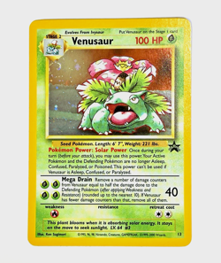 Pokemon card Pokemon VENUSAUR HOLO Black Star Promo #13 - Image 3