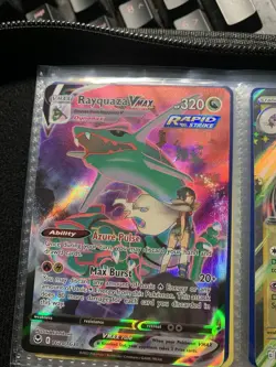 Rayquaza VMAX Rapid Strike Holo Pokemon TCG Card TG20/TG30 2022 English - Image 1