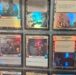 Star Wars Unlimited hyperspace foil and non foil cards entire binders worth - Image 5