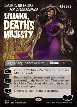 MTG English Liliana, Death's Majesty NM Foil Secret Lair - Image 1