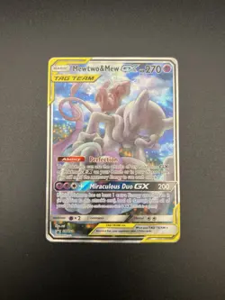 Pokemon TCG Mewtwo & Mew GX SM191 Sm Holo Promo Card NM - Image 1
