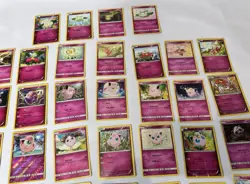 60 LOT Pokemon Cards DISCONTINUED FAIRY PINK Lot Holos Rare TCG ALL DIFFERENT - Image 2