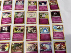 60 LOT Pokemon Cards DISCONTINUED FAIRY PINK Lot Holos Rare TCG ALL DIFFERENT - Image 4