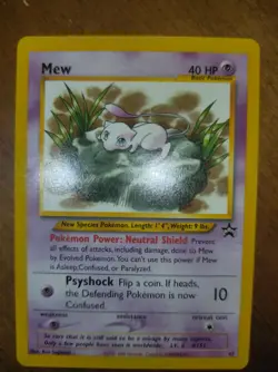 Pokemon Mew Card 47 Promo Black Star Wizards of the Coast Near Mint - Image 1