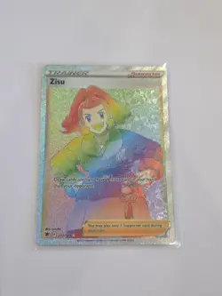Pokemon TCG Zisu 207/189 Astral Radiance Full Art Rainbow Secret Rare Card 2022 - Image 1