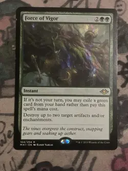 MTG Force of Vigor Modern Horizons 164/404 Regular Rare Magic The Gathering - Image 1