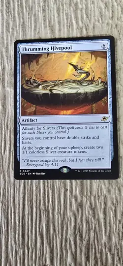 Thrumming Hivepool Edge of Eternities Regular Artifact Rare MTG NM - Image 1