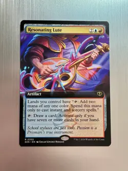 Resonating Lute - 355 - MTG: Secrets of Strixhaven - Extended Art - Regular - Image 1