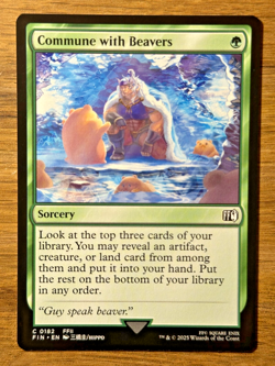 Magic The Gathering MTG Final Fantasy FIN NON-FOIL Single Green Mutlicolour Land - Image 5