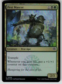 Pest Mascot Foil Common Secrets of Strixhaven 209 MTG Near Mint 2026 - Image 1