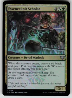 Essenceknit Scholar Foil Uncommon Secrets of Strixhaven 187 MTG Near Mint 2026 - Image 1