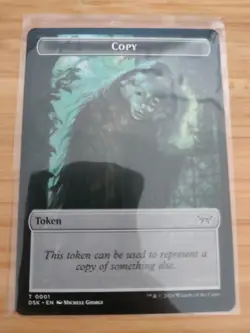 MTG Copy Token 0001 Duskmourn M/NM Free UK P&P - Image 1