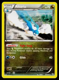 Altaria - Holo 84/124 Holo Rare Pokemon Dragons Exalted NM - Image 1