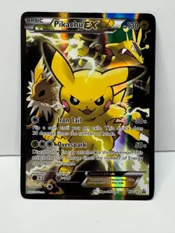 Pikachu EX XY124 Promo XY Alternate Art Pokemon LP+ - Image 1