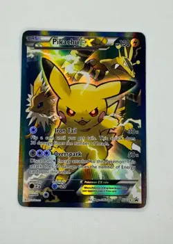 Pikachu EX XY124 Promo XY Alternate Art Pokemon LP+ - Image 2