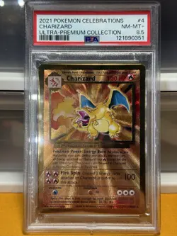 🔥Pokemon Celebrations Charizard Gold Metal PSA 8.5 POP 15 SUPER LOW POP! 🔥 - Image 1