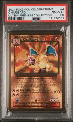 🔥Pokemon Celebrations Charizard Gold Metal PSA 8.5 POP 15 SUPER LOW POP! 🔥 - Image 5