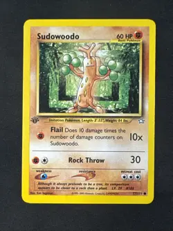 Sudowoodo 77/111 Neo Genesis Regular 1st Edition Pokemon MJ - Image 1