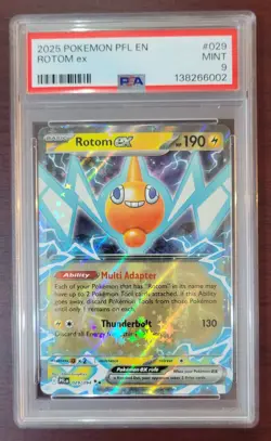 PSA 9 MINT POKEMON Phantasmal Flames Rotom ex #29/94 - Image 1