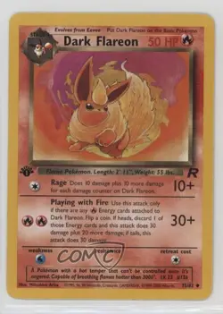 Dark Flareon 1st Ed. Pokemon Team Rocket #35 2000 - Image 1