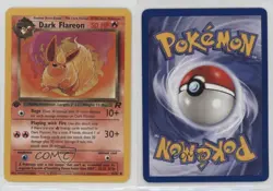 Dark Flareon 1st Ed. Pokemon Team Rocket #35 2000 - Image 3