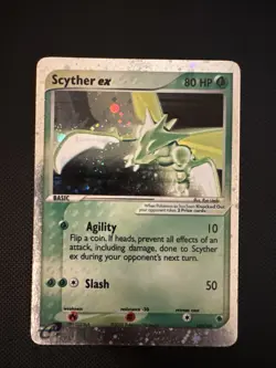 Scyther ex 102/109 Ruby and Sapphire Holo Pokemon - Image 1